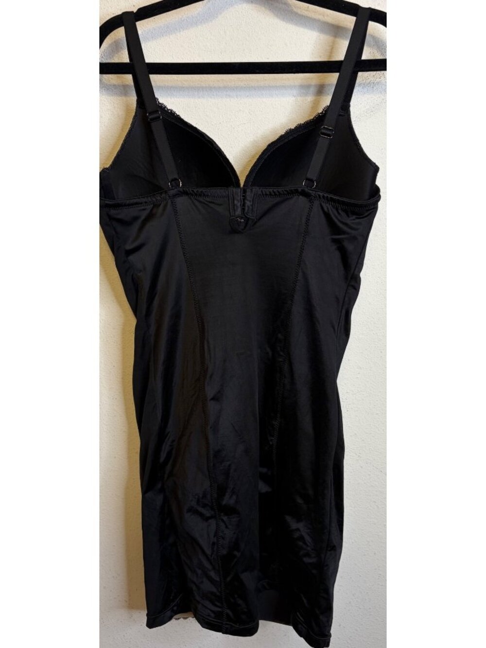 Maidenform Self Expressions 38C Black Shapewear Slip Dress Underwire Padded Sexy - Picture 3 of 5